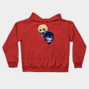 I draw chibi dino and hibari / Katekyo Hitman REBORN Kids Hoodie